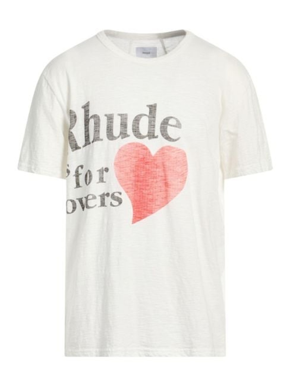 Rhude White For the lovers Tee red Heart Graphic fits medium